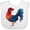 AA-White, variant on Inktastic Year of the Rooster Boys or Girls Baby Bib