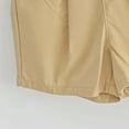 thumbnail image 5 of hoksml Back to School Girls Elastic Waist Cotton Chino Shorts Casual Playwear Shorts with Pockets, 5 of 6