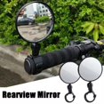 thumbnail image 4 of Bicycle Handlebar Wide-Angle Convex Mirror, Adjustable, Silicone, 5.1CM, 4 of 8