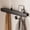 Black, variant on Enogets Wall Mount Coat Rack, 6 Hidden Hooks & Storage Organizer for Entryway, Living Room, Bedroom (Black)