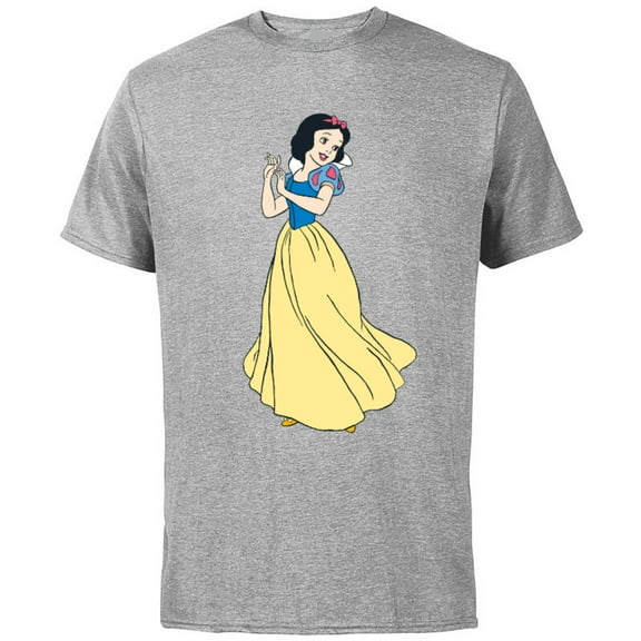 Disney Princess Snow White Classic T-Shirt - Short Sleeve Cotton T-Shirt for Adults - Customized-Athletic Heather