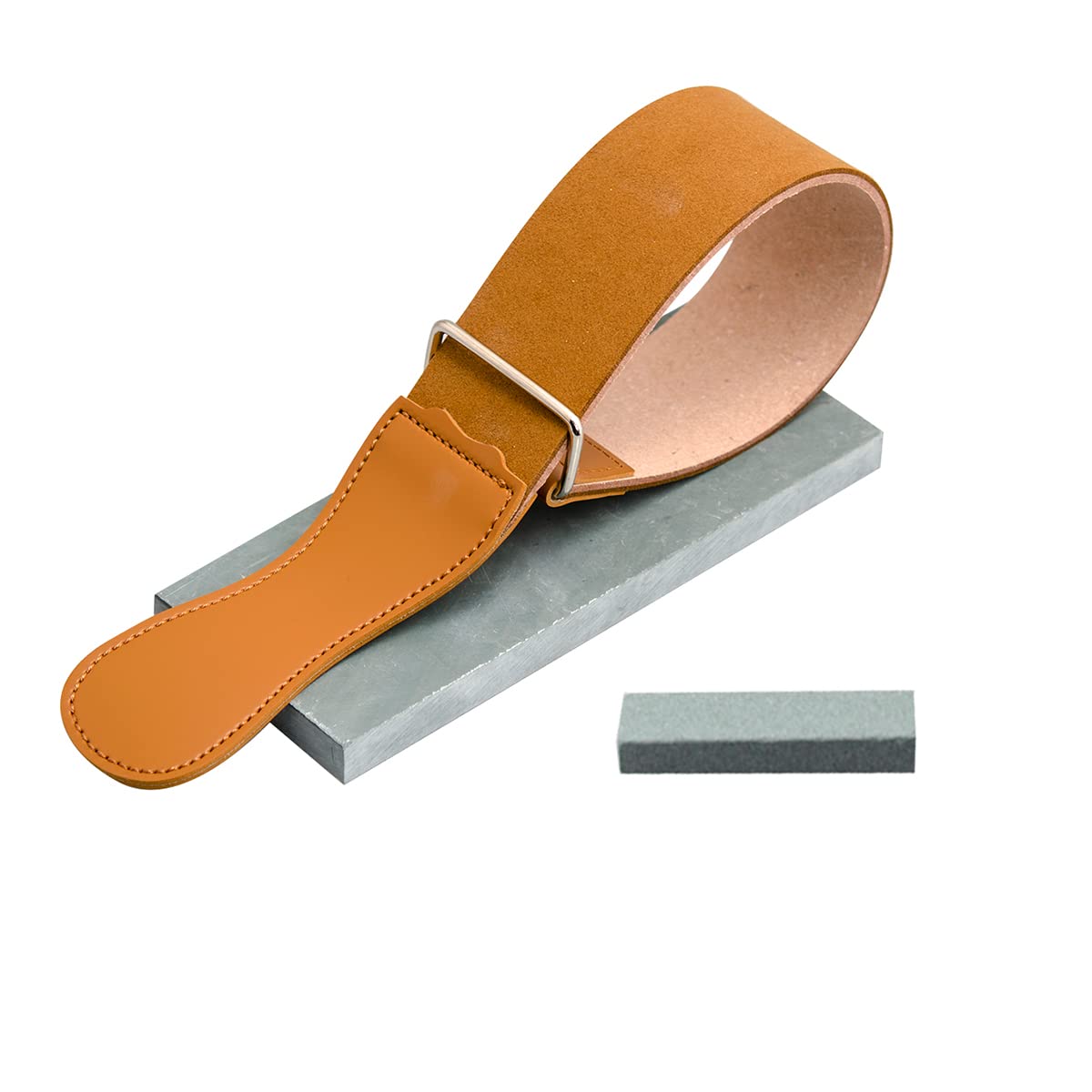 Grandslam Shaving Straight Razor Kit, Steel Cutthroat Straight Razor With Leather Strop, Sharpening Stone, Shaving Brush, Stainless Steel Shaving Bowl, Shaving Soap, Gift for Men