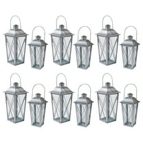 Fun Express Bulk Silver Metal Lanterns - 12 Pieces