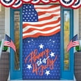 thumbnail image 5 of 2025 Patriotic American Flag Door Cover - Red White and Blue Stars Backdrop for 4th of July, Memorial Day, Veterans Day, and Home Party Decorations, 5 of 5