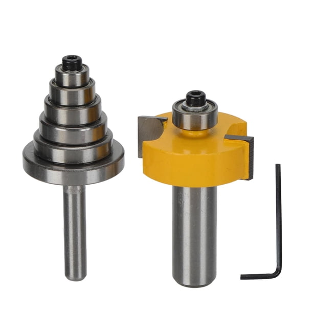 Juego De Brocas Para Enrutador De Rebaje, Fresa De Espiga Con Vástago De 1/2 Pulgada, 2 Juegos De Acero De Tungsteno + HSS Para Ranurar Cerradura Para Madera Dura