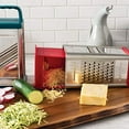 thumbnail image 4 of Rachael Ray 47649 Box Stainless Steel Grater, 4 Cup, Red, 4 of 14
