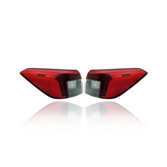 Tail Light Assembly - Compatible/Replacement for '22-23 Honda Civic Sedan - On Body Quarter Panel, LED - Pair, Left Driver Right Passenger Set - 33500T20A01, 33550T20A01 CAPA