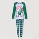 thumbnail image 2 of Conjunto de pijama familiar de 2 piezas cuello redondo estampado de dinosaurio cintura elástica traje diario, 2 of 9