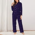 thumbnail image 2 of Naloa Symboles Mathématiques Imprimés Pyjamas pour Femmes Ensemble, Ensembles de Pyjamas pour Femmes, Ensembles de Détente pour Femmes, 2 Pcs pour Femmes-Moyen, 2 of 7