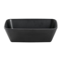 HUBERT® Soft Square Serving Bowl Black - 10 1/2" L x 6 1/2" w x 3 1/10" H
