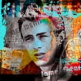 thumbnail image 2 of Baker, Micha 26x26 Black Ornate Wood Framed with Double Matting Museum Art Print Titled - James Dean, 2 of 4