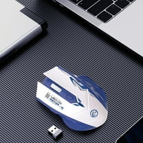 Wireless Bluetooth Mouse 6-Key 2.4G Dual Mode Adjustable DPI Type-C Fast Charging Silent Office Gaming Mute Portable Ergonomic for Laptop Computer Tablet Mobile Device