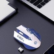 Wireless Bluetooth Mouse, Dual Mode Wireless Mouse, Rechargeable Silent Mouse, Adjustable DPI Office Gaming Mouse, Type C Fast Charging Mouse, Portable Computer Mouse