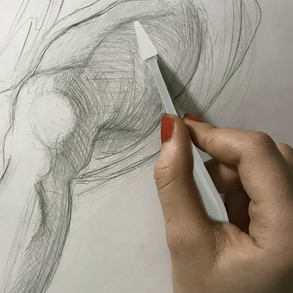 ibasenice 2Sets Sketch Blending Stump and Erase Sponge Tool Set for Artist Drawing in Assorted Color