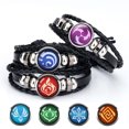 thumbnail image 2 of Pulsera de impacto Genshin Anime Game para hombres y mujeres, accesorio de Cosplay, 7 elementos, arma, Ojo de Dios Original, pulseras de cuero, joyería de brazalete, 2 of 5