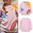 thumbnail image 2 of Zshosam Toddler Sweatshirt Toddler Girl Sweatshirt Clothes Outfit,Crewneck Clothing,Pink 3-4 Years, 2 of 9