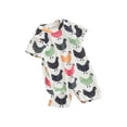 thumbnail image 2 of WIFORNT Combinaison Bébé, Manches Courtes Col Rond Imprimé Poulet Été Vêtements pour Filles Garçons, 2 of 8