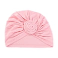 thumbnail image 2 of Minnieouse Pañuelo para la cabeza Sombrero de color sólido Mezcla de flores de rosas Gorros Hijabs de moda Tela elástica Atractivo Headwrap Photo Props Rosado 2piezas Minnieouse CBP294996, 2 of 6