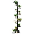 thumbnail image 4 of Tall Narrow Spine Bookshelf, 9-Tier Metal Book Tower Organizer, Space-Efficient Design for Apartments Dorms Home Library Décor(Black), 4 of 9