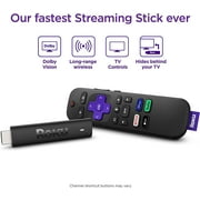Roku Streaming Stick 4k HDR Dolby Streaming Media Player with Voice Remote, Disney+ and Prime Video