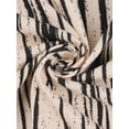 thumbnail image 5 of INSPIRE CHIC Womens Nightgown Striped Button Down Long Sleeve Pajama Dress V-Neck Nortch Collar Nightshirt with Pocket S Black Stripe, 5 of 5