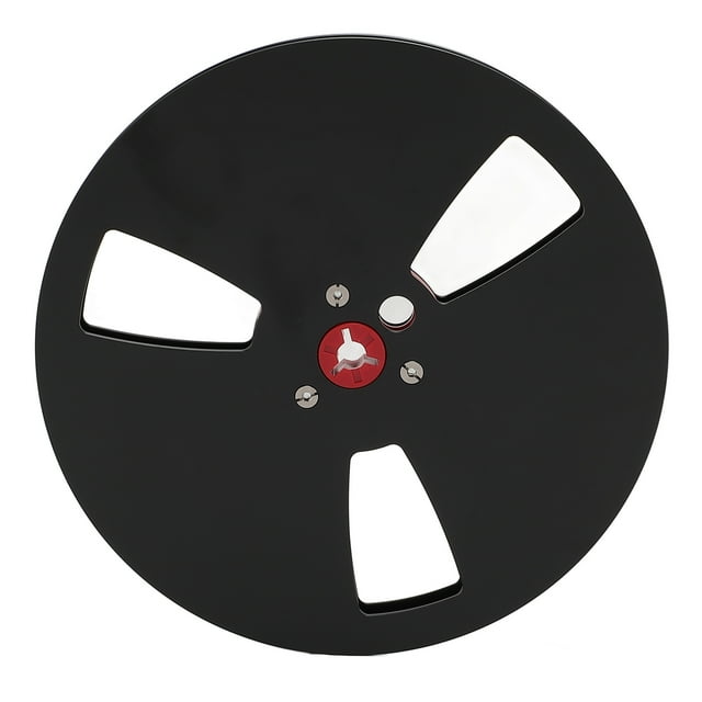 1/4 7 Inch Empty Tape Reel, 3 Holes 7inch Open Reel Sound Tape Empty Reel, Aluminum Alloy Universal for Reel to Reel, Takeup Reel, 3 Holes Empty Tape Reel for Recording