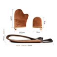 thumbnail image 4 of Baohd Self Tanning Back Body Mitt Applicator Lotion Cream Mousse Gloves Brown, 4 of 9