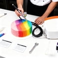 thumbnail image 3 of Graflsoa White 3-Stage Pressure Control Airbrush Compressor Kit - 35 PSI Max, 12L/min Output, Ultra-Quiet Operation, Compact & Portable with Integrated Spray Tool Holder for Model Making, Cake, 3 of 6