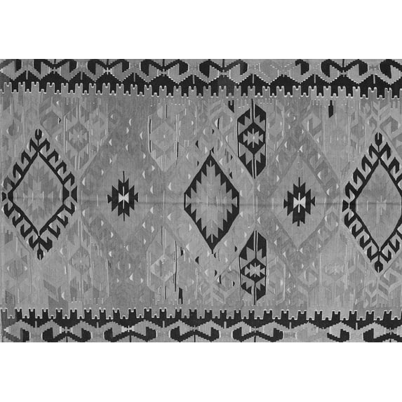 Ahgly Company Indoor Rectangle Abstract Gray Contemporary Area Rugs, 8' x 12'