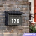 thumbnail image 4 of Estbridge 5 Sets Reflective Mailbox Numbers Stickers for Outdoor  Easy Installation with Prolonged Backing for and Pre-cut  4” Self Adhesive White Vinyl Address for House Address Sign Win, 4 of 6