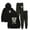 Black, variant on Josiah Queen Take Me Home Men/Women Fall Suit Hoodies Sportswear Hooded Ankle Banded Pant Two Piece Set