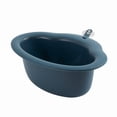 thumbnail image 1 of Vegetable Drainer Basket Plastic Sink Strainer Triangular Kitchen Fruit Basket Fruit Drainer Suction, Dark Blue, 1 of 7