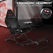 Supllueer Racing Simulator Cockpit x-shaped Belt Seat Foldable Fit for Logitech G923 G920 Fanatec Thrustmaster.Excluding electronic devices