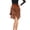 Coffee, variant on Joernso Latin Dance Tassel Skirt Elegant High Waist Solid Color Mini Skirt Dance Training Performance Clothes