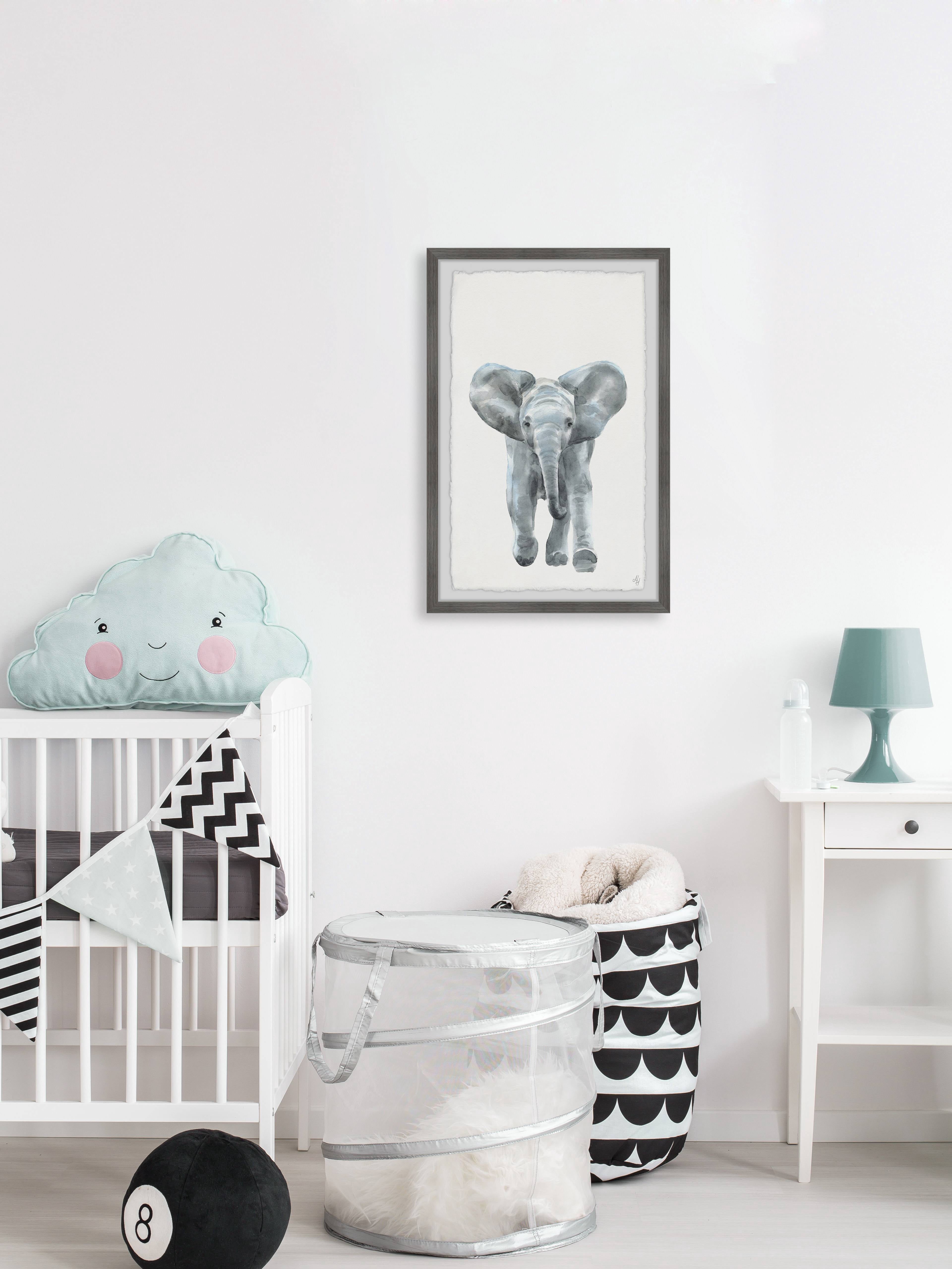 Marmont Hill Here Goes the Elephant Framed Wall Art