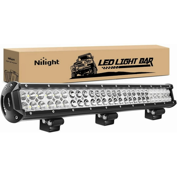 Nilight 25" 162W Led Light Bar Flood Spot Combo Waterproof Driving Lights Off Road Lights for SUV UTE Truck ATV UTV