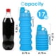 thumbnail image 5 of Botella de agua plegable para adultos, niños, estudiantes, niños, botellas de agua plegables de silicona reutilizables para viajes, camping, senderismo, agua deportiva portátil B, 5 of 5