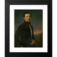 thumbnail image 2 of Jozef Božetech Klemens 19x24 Black Modern Framed Museum Art Print Titled - Portrait of Young Man (1853), 2 of 5