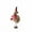 C, variant on Christmas Mouse Ornament - Cute Fabric Hanging Pendant Doll with Hat & Scarf, Holiday Tree Decoration for Home, 7.8" Multicolor