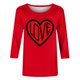 thumbnail image 5 of TaTaai Women's A 3/4 Sleeve Christmas Printed Round-neck Top Gift, 5 of 6