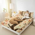 thumbnail image 4 of Castle Fairy Cartoon Sloth Twin Sheet Sets 3pcs for Kids Teens,Kawaii Flowers Animal Twin Fitted Sheet Microfiber,Dreamy Princess Breathable Flat Sheet,Luxury Bedroom Decor, 4 of 7