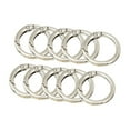 thumbnail image 3 of 10Pcs Durable Carabiner Snap Clips Organizing Accessory Buckles Connector Clasp hook Clamp for Keychain Handbag , Argent, 3 of 8