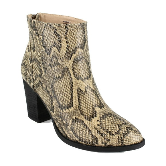 ZIGI SOHO Chaussures Zippés à Talons Compensés Harlan Snake Skin Harlan Womens Beige 8,5 M