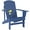 Navy Blue, variant on Outsunny Classic Adirondack Chair with Cup Holder for Backyard Red