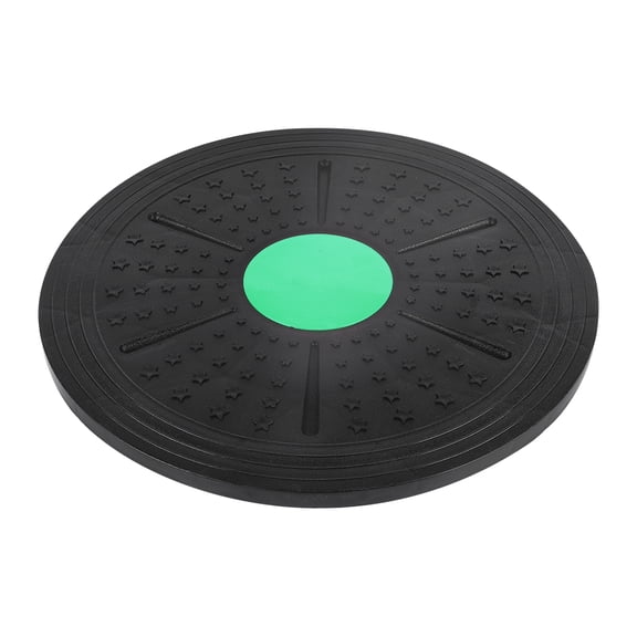 Green 360-Degree Rotation Balance Board with Stability Disc for Yoga and Fitness Training