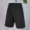 thumbnail image 2 of CPNG Boys Athletic Shorts Quick Drying Solid Color Basketball Soccer Running Sports Gym Active Elastic High Waist Shorts(Black,7-8 Years), 2 of 6