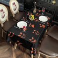 thumbnail image 6 of Spooky Pumpkin Faces Halloween Pattern Rectangle Tablecloth 60"x120",Waterproof Polyester Rectangle Table Cloth, Wipeable Spillproof Polyester Tablecloth for Dining, Camping, Indoor and Outdoor, 6 of 6