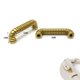 thumbnail image 5 of 10 unids / pack bolsa de Metal puente de 22mm gancho colgante en D bolsa de material cuero artesanal gancho de cinturón accesorios de hardware mayimx Gancho del puente del arco de la correa del bolso, 5 of 6