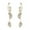 01-Gold, variant on HANXIULIN Leaf Diamond Earrings Spiral Shape Earring For Women Fashion Elegant Leaf Tassel Long Style Earrings Copper Gold Plated Jewelry