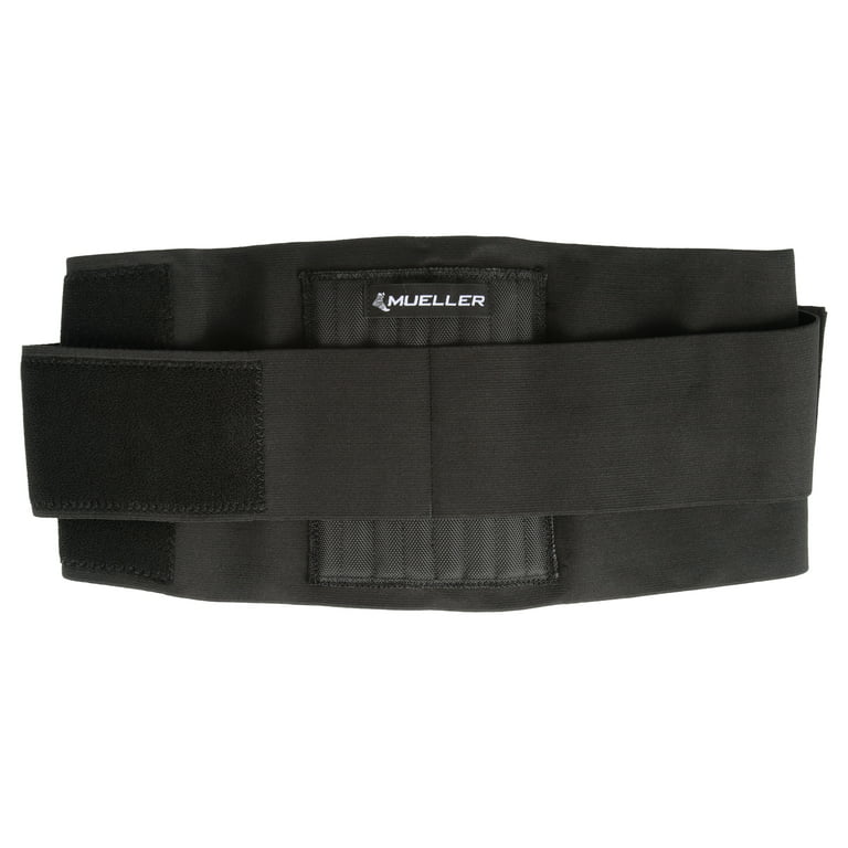 Adjustable Back Brace, Unisex, One Size Fits Most- Black
